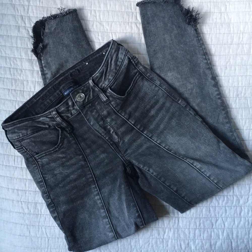 American Eagle Next Level Stretch Gray Jegging